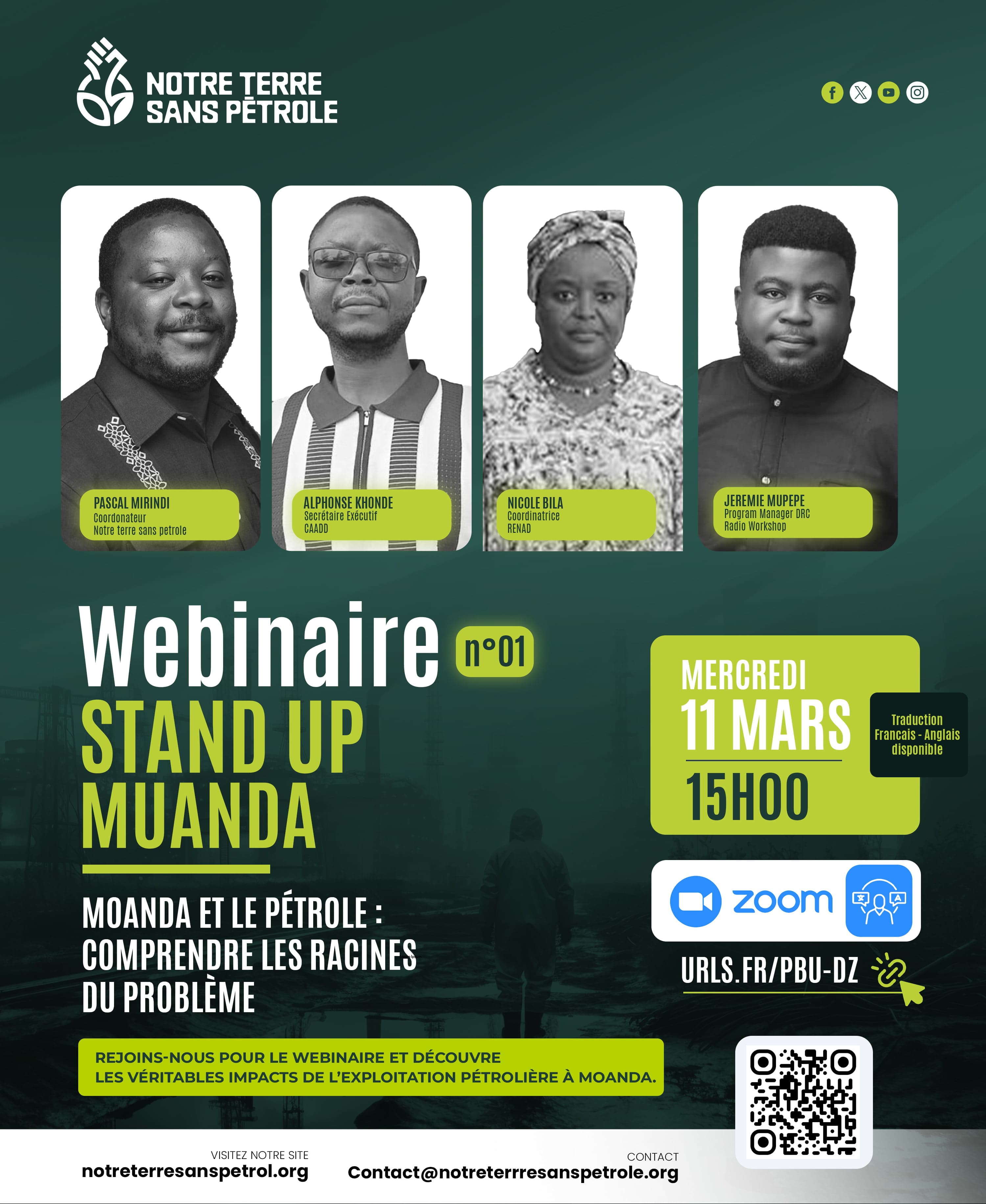 Stand Up Moanda : un cycle de débats publics pour éclairer les enjeux de l’exploitation pétrolière à Moanda